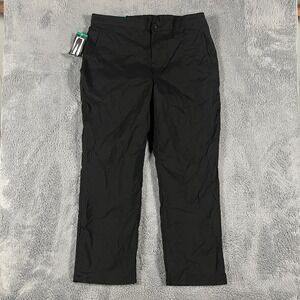 Stormpack Windproof Pants Womens XL Black Fleece Lined Water-Resistant Winter
